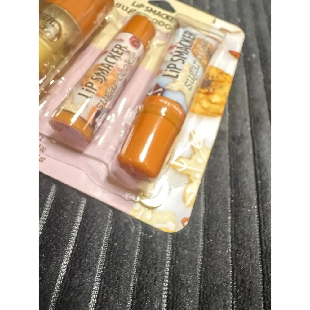 Lip‎ Smacker Sugar Cookie Lip Trio Set Lip Oil Balm Gift Set New Sealed